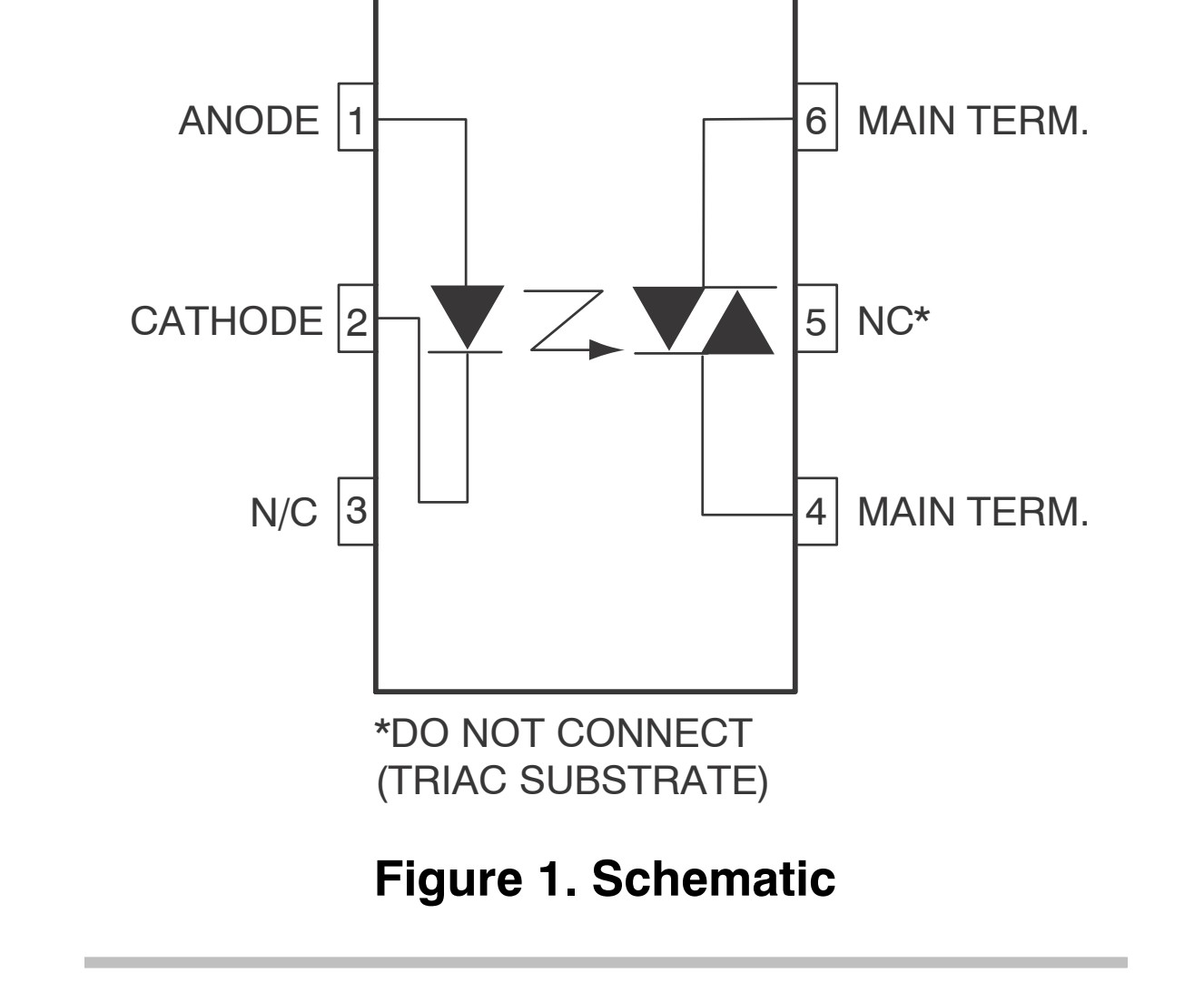 内部结构与引脚（原厂 Figure 1. Schematic）
